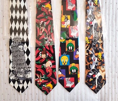 NEW: Set 4 PCS 100% Silk Handmade Neckties HIGH QUALITY - Image 1 of 3