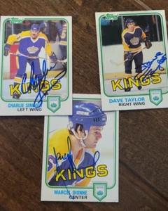 1981-82 TOPPS KINGS TRIPLE CROWN SIGNED CARD SET OF 3 DIONNE TAYLOR SIMMER 9 40 - Picture 1 of 1