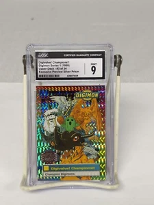 1999 Upper Deck Digimon Digivolve Champions Silver Prism Exclusive Preview CGC 9 - Picture 1 of 18