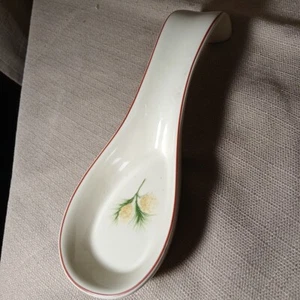 Merry Brite Spoon Rest Holiday Home Stoneware Collection Holly Berry  - Picture 1 of 10