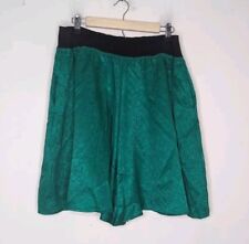 Vintage Green Polyester MIX'N'MINGLE Gaucho Shorts Women's Plus Waist Size 36