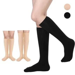 2025 Womens Warm Plush Fleece-Lined Knee-High Socks Lady Long Stockings Winter - Picture 1 of 15