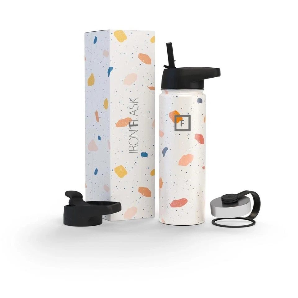 IRON FLASK IRON °FLASK 22 oz. Wide Mouth Water Bottle - TERRAZZO - New Item