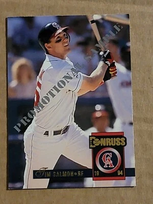 Tim Salmon 1993 Donruss Promotional Sample Baseball Card #6 - Image 1 of 4