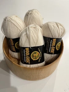 LOT 4 New Lion Brand Wool Ease Worsted weight FISHERMAN #099 NEW - Picture 1 of 3