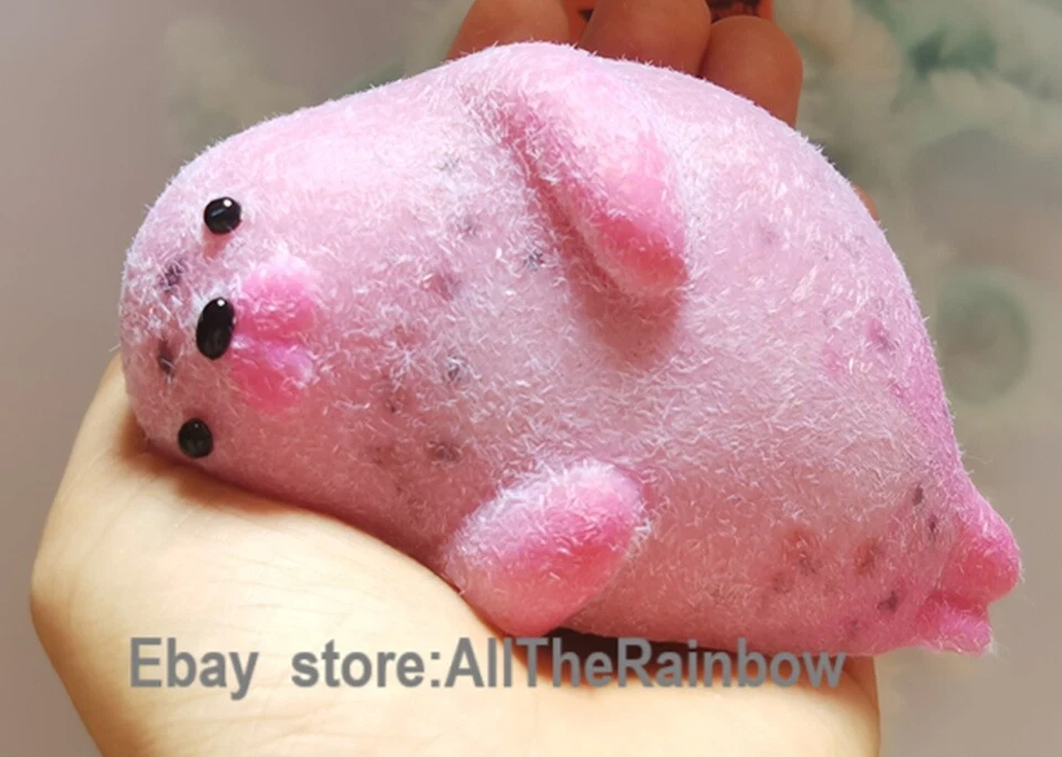 Selo macio peludo antiestresse espremível alívio do estresse brinquedo presente - Imagem 1 de 1