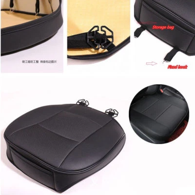 1Шт универсальный автомобильное сиденье чехол укладки четыре Feasons кожи черный интерьер подушечка BK - Изображение 1 из 4