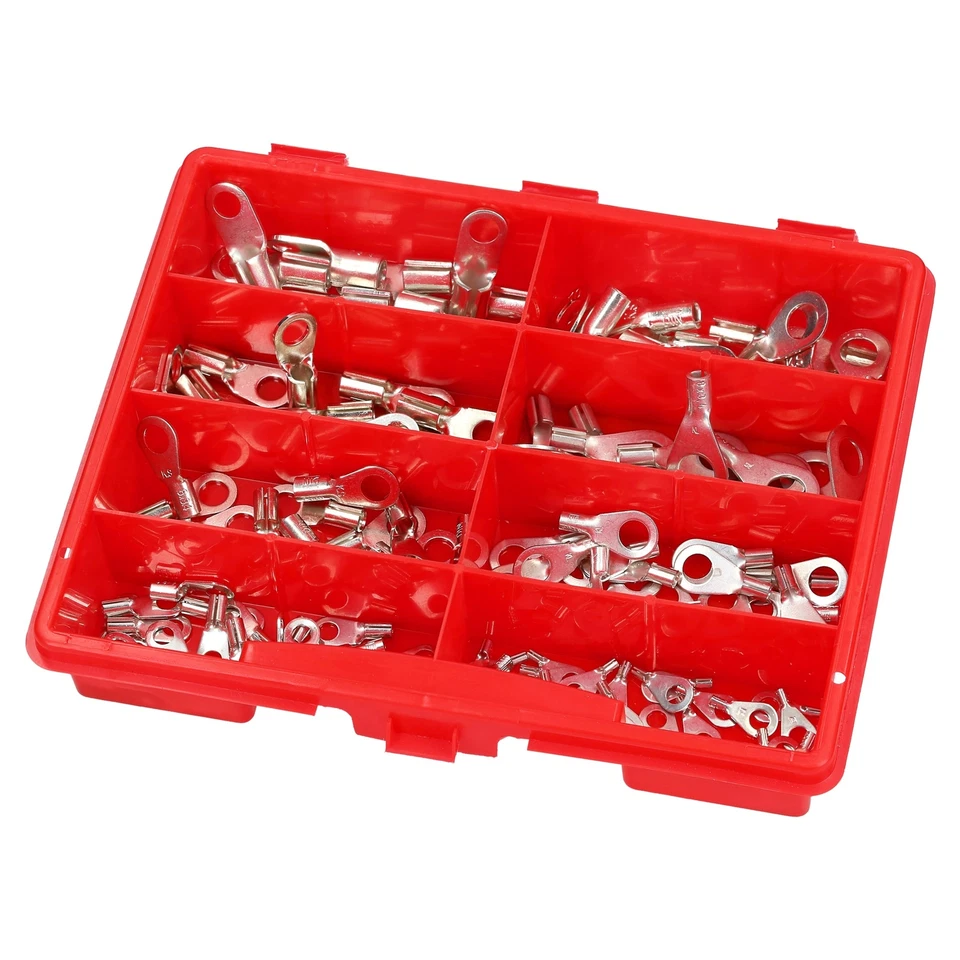 Kabelschuhe Lötkabelschuhe Set Crimp 148 Stück Auto Stecker Quetschverbinder Box - Bild 1 von 1