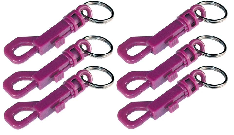 Key Ring Snap Hook Plastic by Hillman Fastener 3pk
