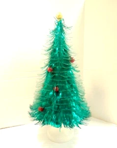 vintage green "eye lash" tabletop Christmas tree (approx. 20 in.) - Picture 1 of 13