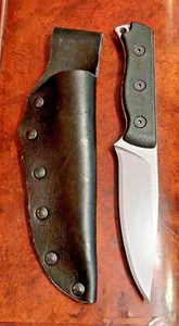 ISRAEL DUSTAR MAGEN COMBAT KNIFE 4.75" D2 STEEL FULL TANG LEATHER SHEATH IDF  - Picture 1 of 8