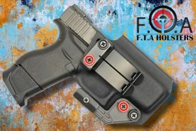F. T.A HOLSTERS IWB Kydex Holster Optics-Ready w/ Claw, Wedge & Adjustable Cant – Concealment