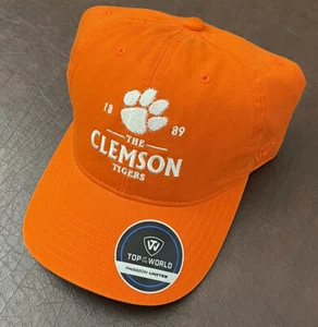 Men's Clemson Tigers Top of the World Orange Heritage Adjustable Hat Cap NWT - Picture 1 of 1