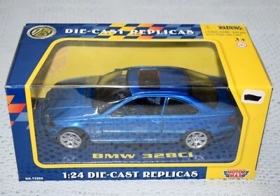 Rare MotorMax BMW 328Ci Metallic Blue 1:24 DieCast Car ~ NIB #105 - Image 1 of 4