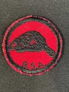 BSA, Twill BEAVER Patrol Patch Boy Scouts America Vintage - Picture 1 of 2