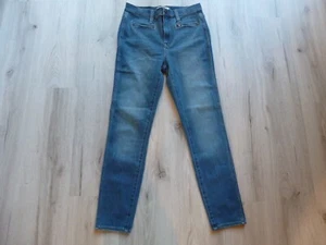 Madewell Roadtripper Jeggings Jeans Sz 27 Blue Magic Zipper Pockets 32x24 - Picture 1 of 16