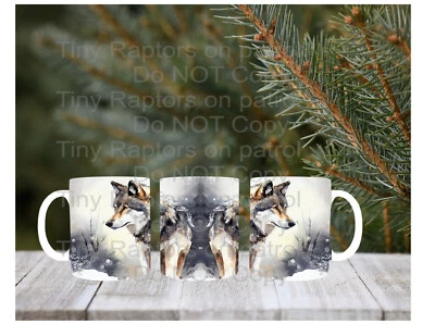 Taza de café Wolf 15 oz, ELECCIÓN, personalizada, envío GRATIS, vida silvestre, naturaleza, regalos Foto 1 de 4
