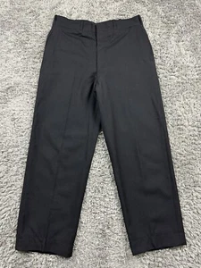 Vintage Military Service Uniform Serge Wool Wide Leg 70s Sailor Trouser Pants 32 - Picture 1 of 14