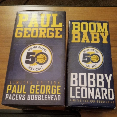 Paul George & Slick Leonard Bobblehead Cover