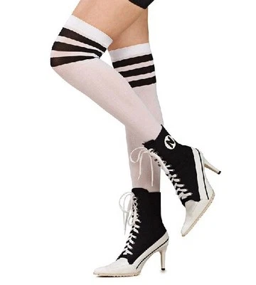 Meias femininas sexy esportivas coxa alta fantasia Halloween - Desejos secretos - Imagem 1 de 3