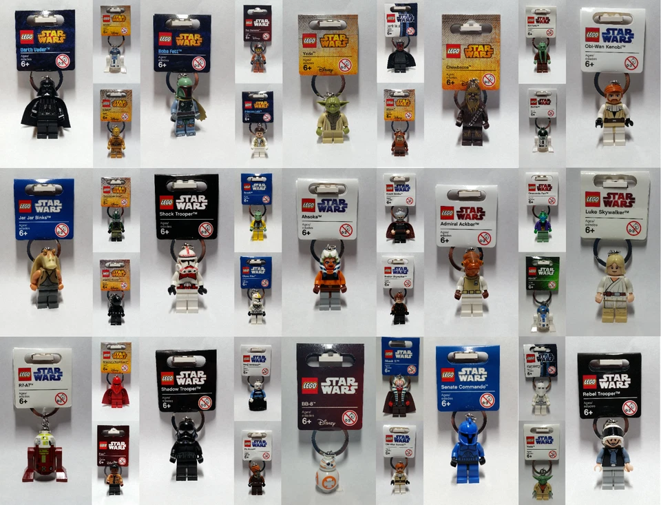 Lego Star Wars Keyrings BNWT Rare --- LooK in Side --  Free P&P More in My Store - Image 1 of 4
