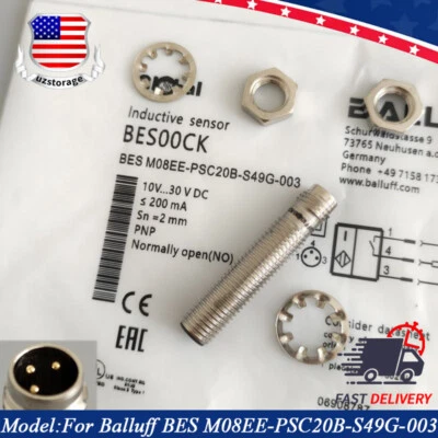 For Balluff BES00CK Inductive Proximity Switch BES M08EE-PSC20B-S49G-003