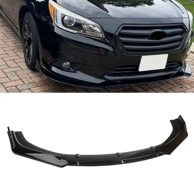 Front Bumper Lip Spoiler Body Kit Splitter Gloss Black For Subaru Impreza Legacy Foto 1 de 4