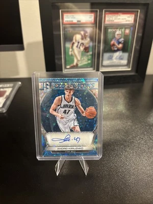 2017-18 Panini Spectra Global Icons Auto Neon Blue Andrei Kirilenko 27/49 Jazz - Image 1 of 2