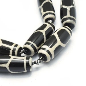 2 Eye Dzi Beads, 30X10mm,  1/3/5 pcs, DIY Projects, Jewelry Making - Picture 1 of 2