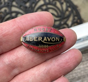 Vintage Aberavon Rugby Football Club Lapel Badge Supporters Union Wales - Picture 1 of 9