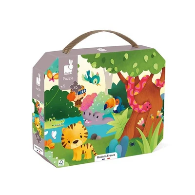 Janod Animali Selvatici Panoramico 36 Pezzi in Cartone FSC-Sviluppa la Pazi afYM - Immagine 1 di 3