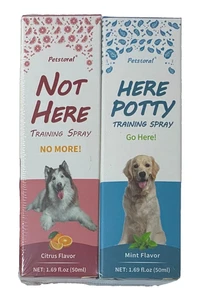 PETSTORAL Dog Not Here & Here Potty Training Spray Kit Puppy Essentials 1.69 oz - Picture 1 of 8