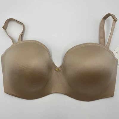 Le Mystere Safari Strapless Bra 34G Sahara msrp $68 - Image 1 of 4