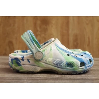 Zuecos Crocs Clásicos Sin Cordones Juveniles Talla C12 Mármol Muticolor Foto 1 de 4