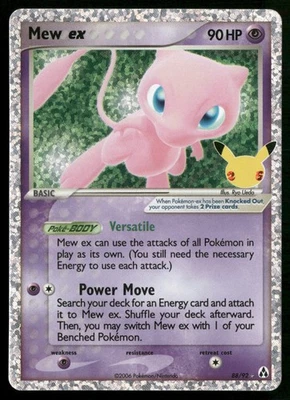 Mew ex Celebrations: Classic Collection 88/92 Pokemon TCG - Image 1 of 2