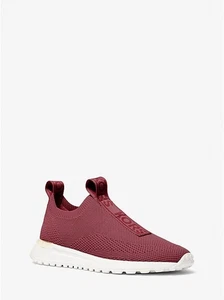 NUEVO CON ETIQUETAS WMNS MICHAEL Michael Kors Bodie Tejido Zapatilla Sin Cordones Rojo Profundo - Imagen 1 de 5