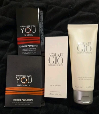 Juego de fragancia y después del afeitado Acqua Di Gio para hombre Foto 1 de 4