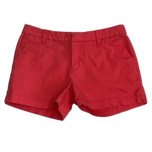 Patagonia Women's Active Chino Shorts sz 4 Strawberry Red Organic Cotton - Picture 1 of 7