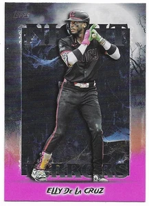 2025 Topps Update Night Terrors Pink Foil Elly De La Cruz (#NT-6) Reds SP - Picture 1 of 2