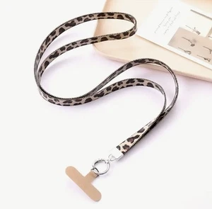 Crossbody Smartphone Lanyard Leopard Print Anti-loss Mobile Phone Lanyard - Zdjęcie 1 z 4
