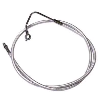 Kit de línea de freno delantero trenzado de diseño Mg Mid Chr ABS Electra Glide Classic 08-13 Foto 1 de 4