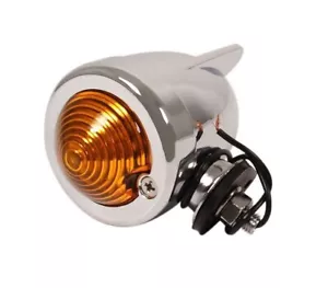 Winged Zeppelin Amber Bullet Light for Turn Signal/Side Light on Motorbike/Trike - Picture 1 of 5