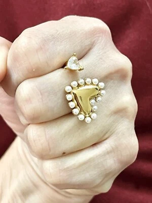 Love Ring Arty Style Ins Christian Lacroix Yves Saint Laurent Dior!!! - Image 1 of 4