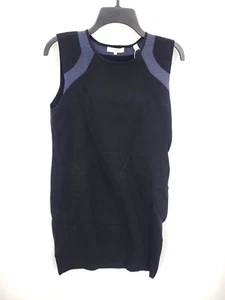 Vestido Vince para mujer grande negro azul bloques de colores sin mangas tejido funda diseñador - Imagen 1 de 10