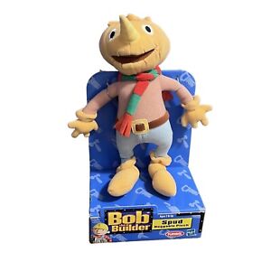 Vintage 2001 Bob the Builder Spud the Scarecrow Huggable Plush, Playskool, 10in