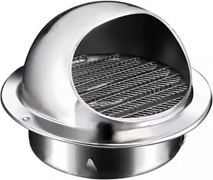 6 Inch Dryer Vent Cover Metal Stainless Steel round Wall Vent outside Caps - Picture 1 of 12