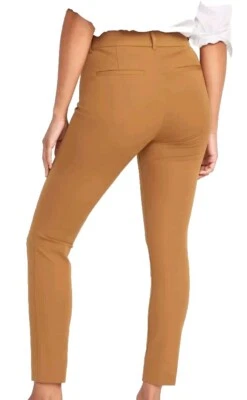 Antiguo Pantalón Pixie Azul Marino Mujer Plus 20W Oficina Carrera Cintura Alta Recortado Bourbon  Foto 1 de 4