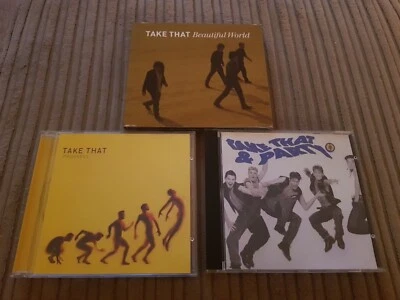 CDs: Take That, Beautiful World/Progress/Take That & Party, albums, 3 CDs, 1 DVD - Image 1 of 4