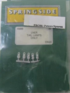 Lámparas traseras Springside SPDA20/5LNER LNER (blanco) (Pk5) calibre OO - Imagen 1 de 1