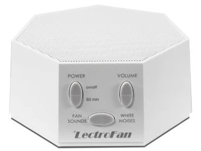 LECTROFAN White Noise Machine Fan Sound Generator UK/US/EU Plugs (WHITE) - USED - Image 1 of 4